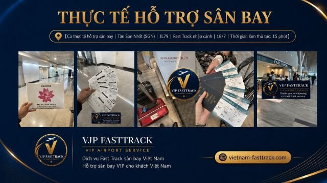JL79 → VN126 | Gia đình 6 người nối chuyến tại sân bay Tân Sơn Nhất