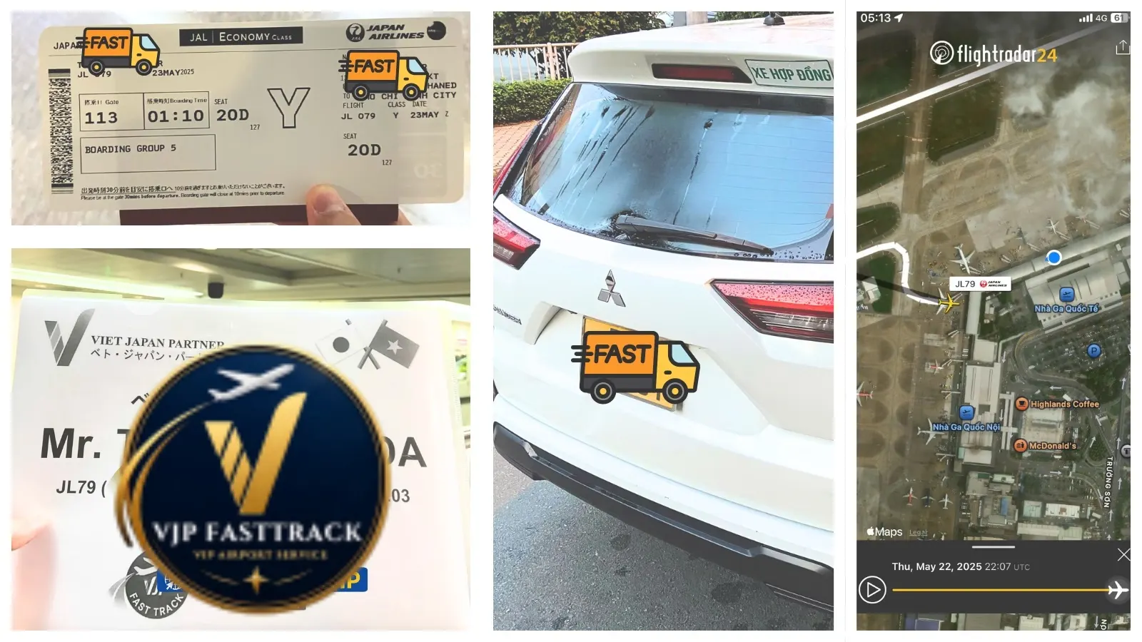 Customer Y JL79 HND-SGN Vietnam Fast Track Review