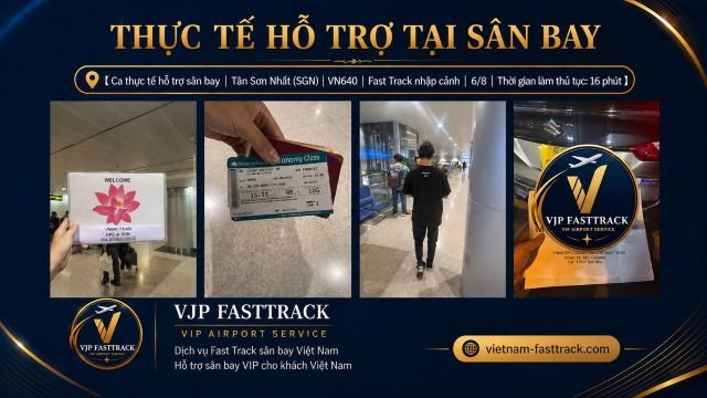 VN640 | Case Fast Track nhập cảnh Sân bay Tân Sơn Nhất