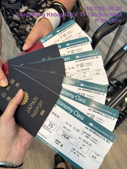 Thẻ lên máy bay Vietnam Airlines VN126 từ TP.HCM đi Đà Nẵng